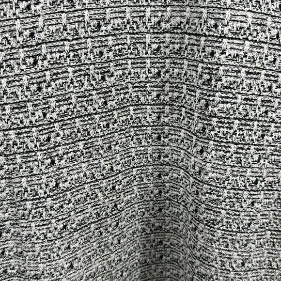 Ming Wang Tweed Knit Shift Dress with White Sleeves Size L Classic Workwear - Picture 9 of 16